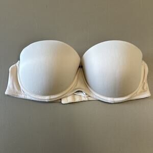 Victoria’s Secret PINK Wear Everywhere Multi-Way Push-Up Bra Nude Strapless 34C